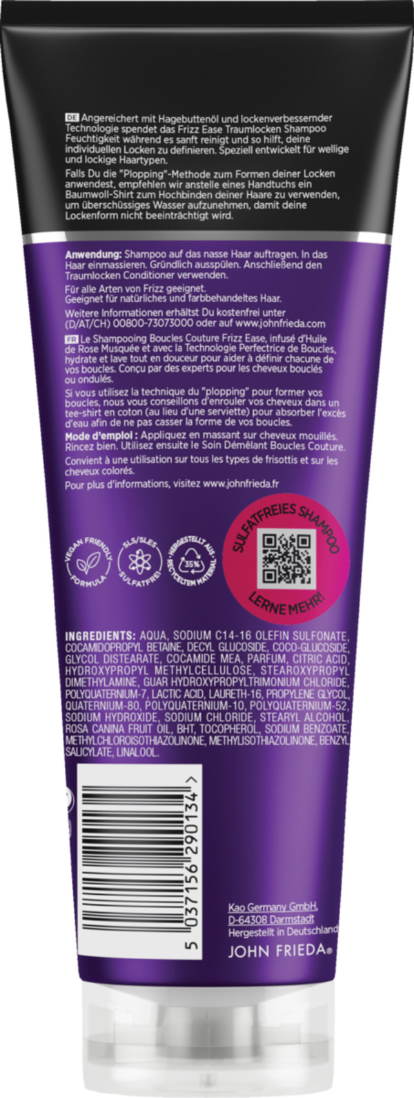Bild 2 von JOHN FRIEDA Shampoo FRIZZ Ease Traumlocken