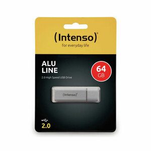 Intenso USB-Stick Alu Line 2.0 silber 64 GB