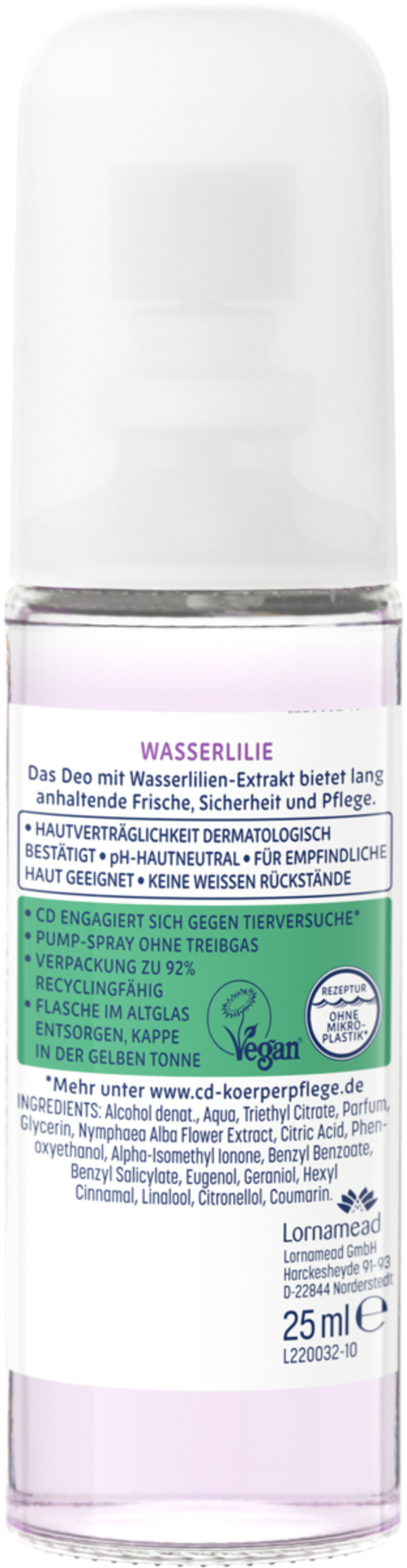 Bild 2 von CD Wasserlilie Deo-Zerstäuber Reisegröße