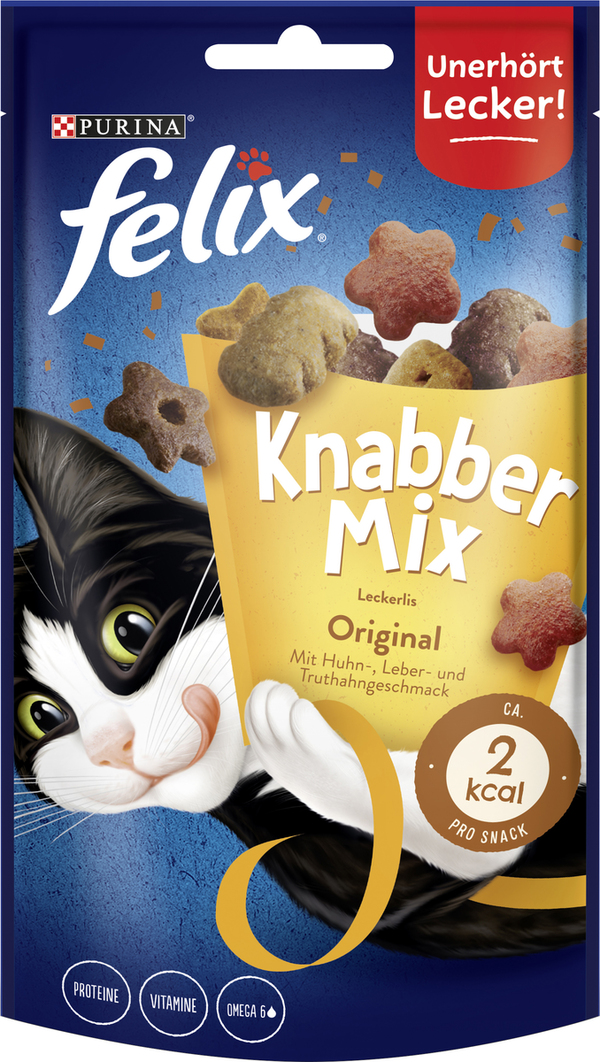 Bild 1 von Felix Knabbermix Katzensnack Original 60g