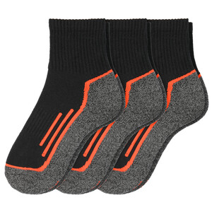 3 Paar Herren Trekking-Sneaker-Socken im Set SCHWARZ