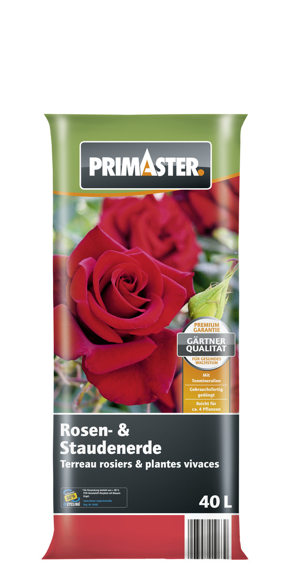 Bild 1 von Primaster Rosen- und Staudenerde 40 L torfreduziert