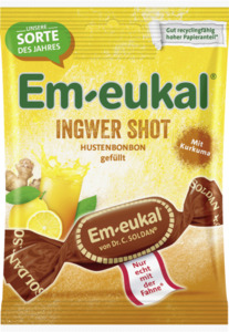 Em-eukal Ingwer-Shot Hustenbonbon gefüllt