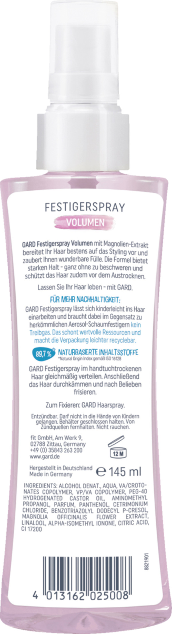 Bild 2 von GARD Festigerspray Volumen - Haltegrad 4