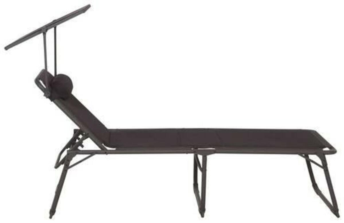 Bild 1 von Campingliege Klappbar M31053 mit Tragetasche, Anthrazit