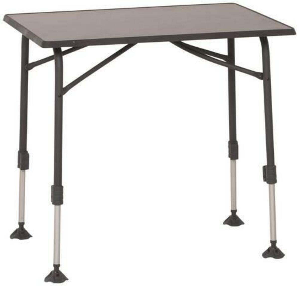 Bild 1 von Campingtisch höhenverstellbar Premium 80x70 cm, Anthrazit, Dunkelgrau