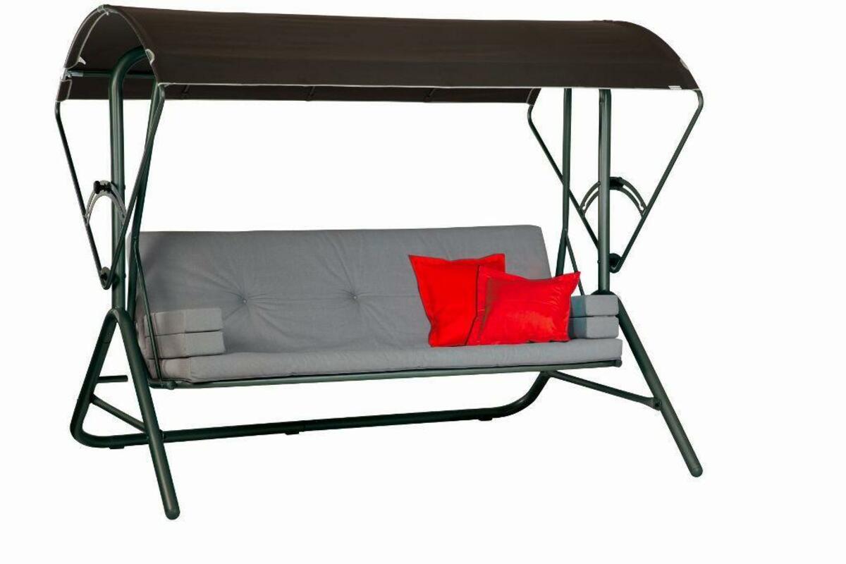 Bild 1 von Hollywoodschaukel mit Sonnendach Star 3-Sitzer, Anthrazit