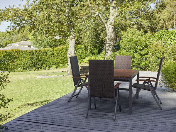 Bild 3 von LIVARNO home Geflecht Set »Valencia« 5-teilig - Ausziehtisch & 4 Klappsessel, braun
