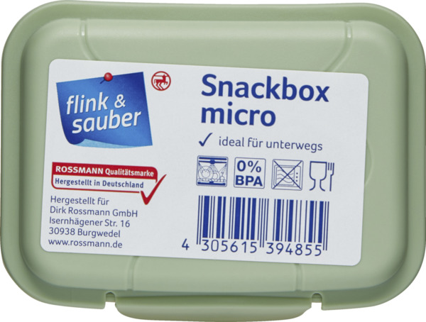 Flink Sauber Snackbox Micro Im Angebot Aktuelle Preise Flink Sauber Snackbox Micro Im Angebot Aktuelle Preise