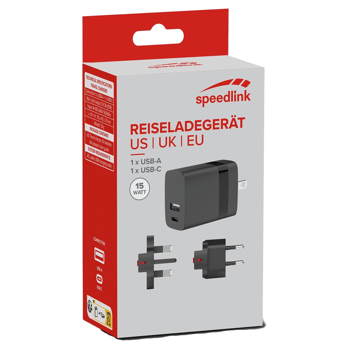 Bild 1 von SPEEDLINK Reisenetzteil