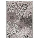 Bild 1 von Novel Outdoorteppich Floral, Grau, Hellgrau, Textil, Blätter, rechteckig, 80x150 cm, Oeko-Tex® Standard 100, pflegeleicht, Teppiche & Böden, Teppiche, Outdoorteppiche