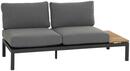 Bild 1 von LOUNGESOFA H16599, Anthrazit, Teakfarben