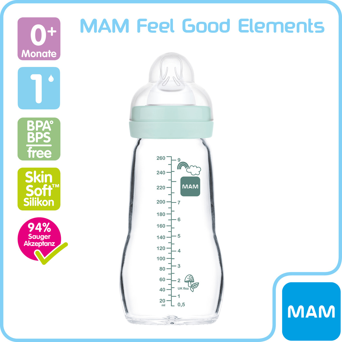 Bild 4 von MAM Feel Good Glass Bottle 260