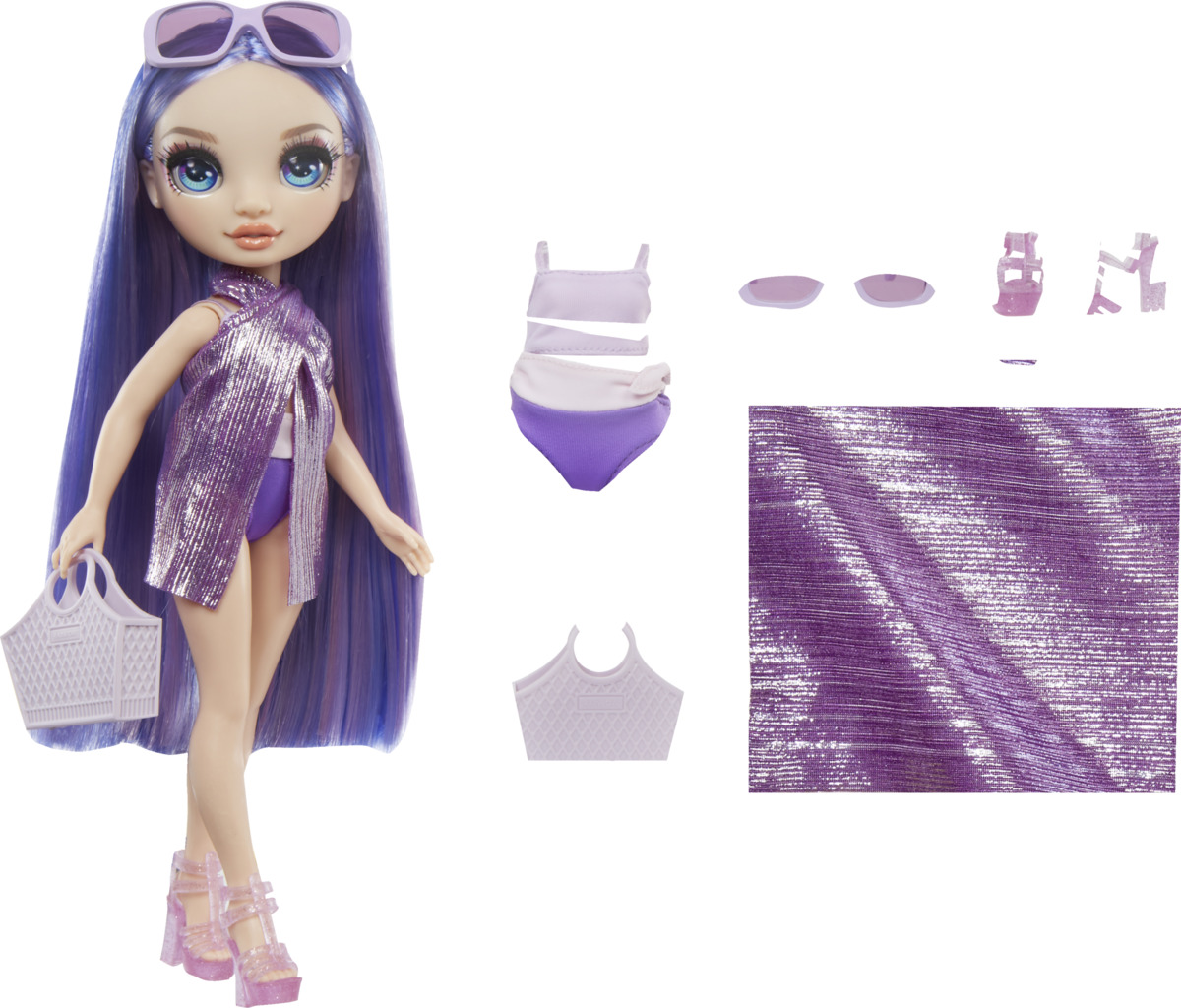 Bild 1 von MGA Rainbow High Swim & Style Fashion Puppe - Violet (Purple)