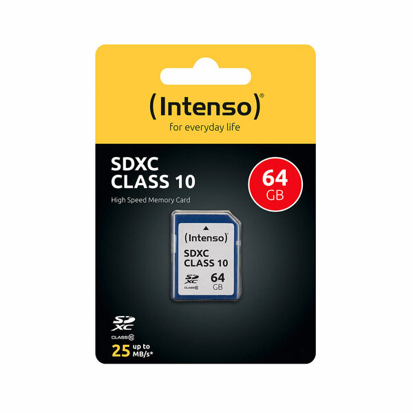 Bild 1 von Intenso Speicherkarte SDHC Class 10 bis 25 MB/s 64 GB