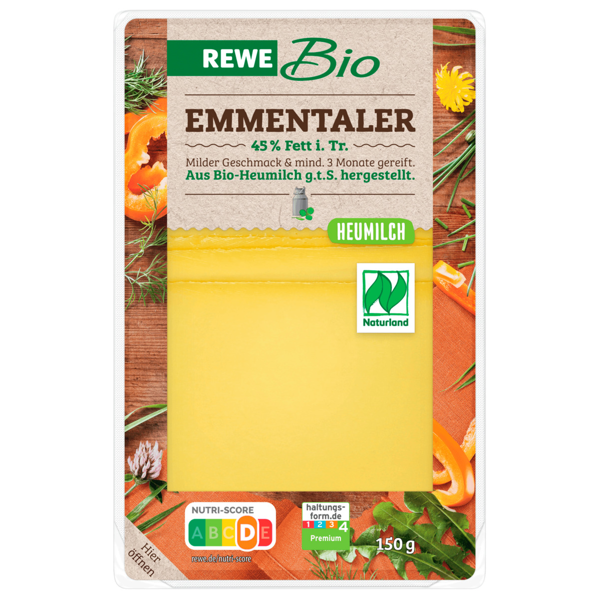 Bild 1 von REWE Bio Emmentaler 150g