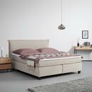 Bild 1 von Boxspringbett ''Rinaldo'', 180x200 cm, beige, mit Topper, Beige