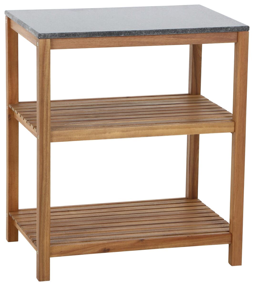 Bild 1 von OUTDOORKÜCHE L19598, Schwarz, Akaziefarben