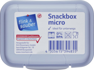 flink & sauber Snackbox Micro