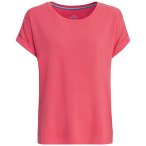 Damen T-Shirt mit überschnittenen Ärmeln PINK