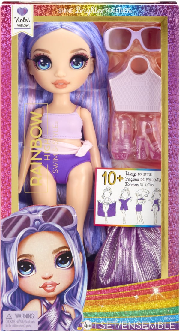 Bild 1 von MGA Rainbow High Swim & Style Fashion Puppe - Violet (Purple)