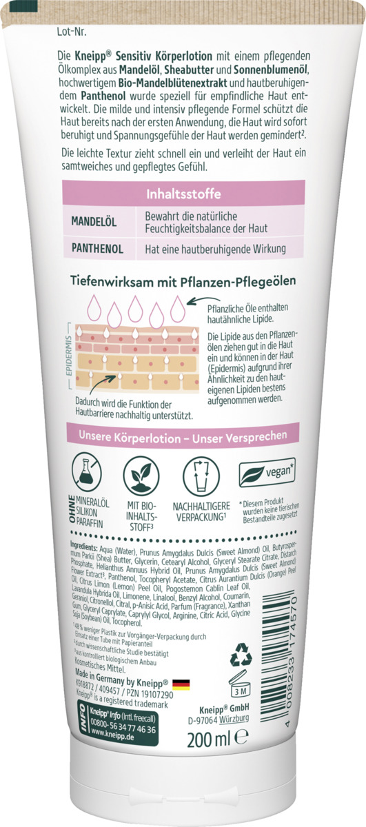Bild 2 von Kneipp Sensitiv Körperlotion
