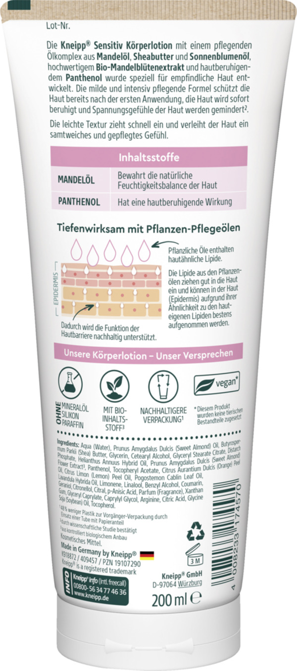 Bild 2 von Kneipp Sensitiv Körperlotion