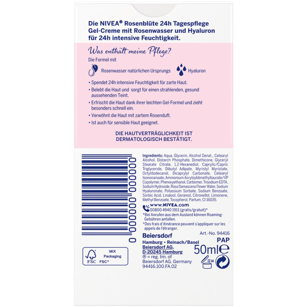 Bild 2 von NIVEA Rosenblüte Tagespflege Gel-Creme