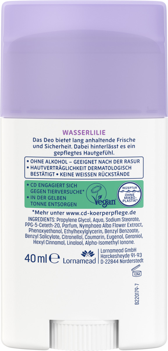 Bild 3 von CD Deo Pflege Stick Wasserlilie