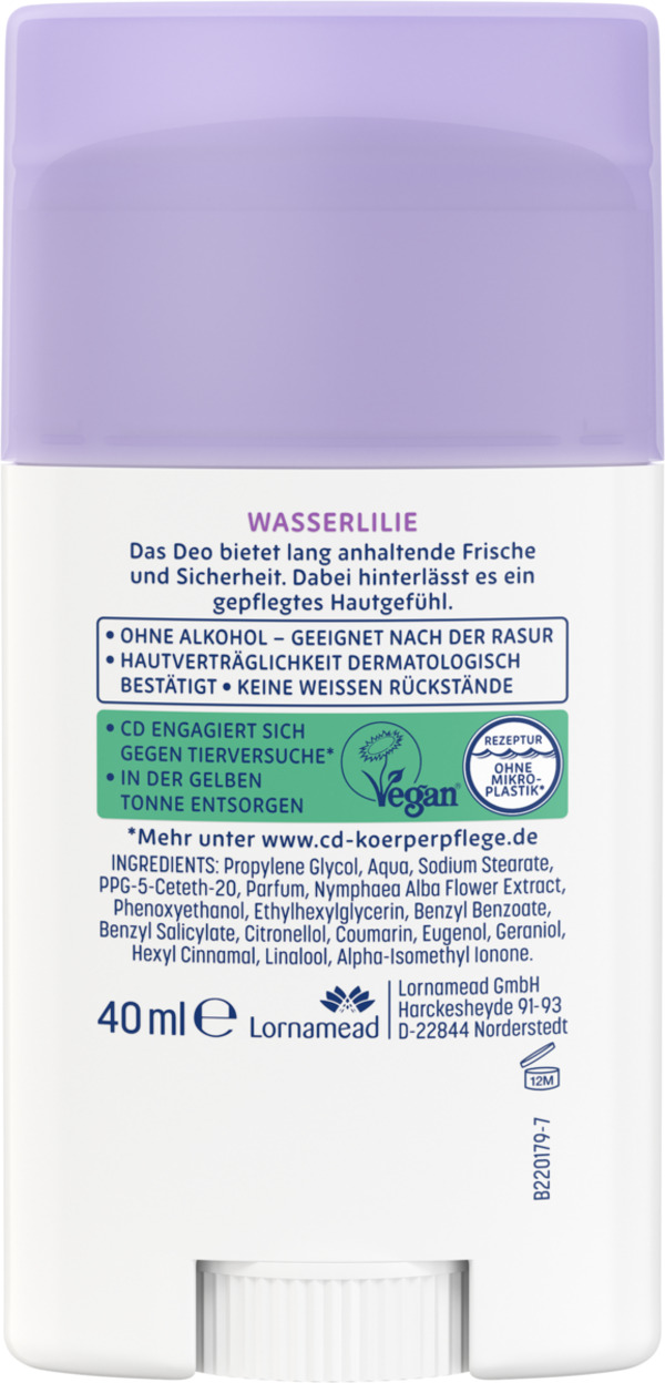 Bild 3 von CD Deo Pflege Stick Wasserlilie