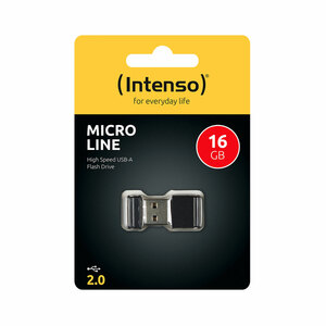 Intenso USB-Stick Micro Line 2.0 schwarz 16 GB