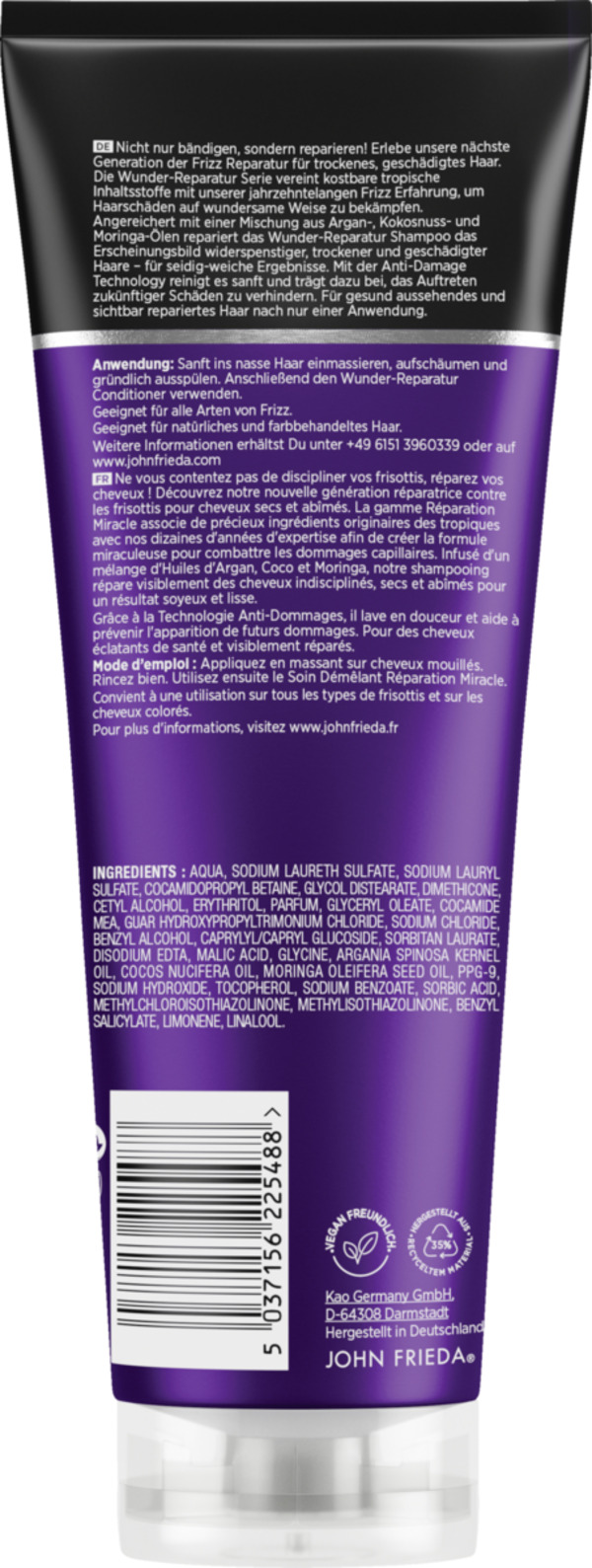 Bild 2 von JOHN FRIEDA Shampoo FRIZZ Ease Wunder-Reparatur
