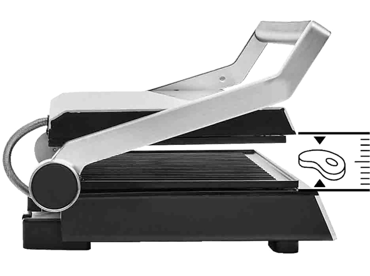 Bild 1 von GASTROBACK 42542 Design BBQ ADVANCED SMART Kontaktgrill, Silber/Schwarz