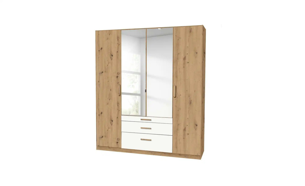 Bild 1 von Drehtürenschrank ¦ holzfarben ¦ Maße (cm): B: 181 H: 210 Schränke > Kleiderschränke > Drehtürenschränke - Sconto