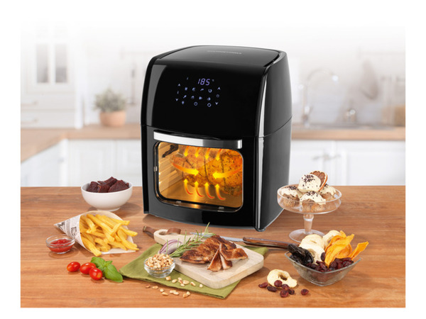 Bild 2 von GOURMETmaxx Heißluftfritteuse mit Rotisserie, 1800 W, 12 l