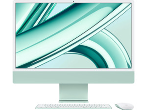 APPLE iMac (2023), All-in-One PC mit 23.5 Zoll Display, Apple M3 Chip, 8 GB RAM, 10-Core GPU, 512 SSD, Grün, Grün