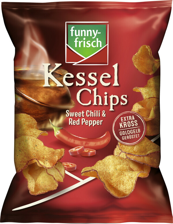 Bild 1 von Funny Frisch Kessel Chips Sweet Chili & Red Pepper 120G