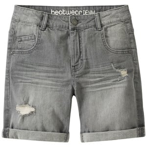 Jungen Jeans-Shorts destroyed HELLGRAU