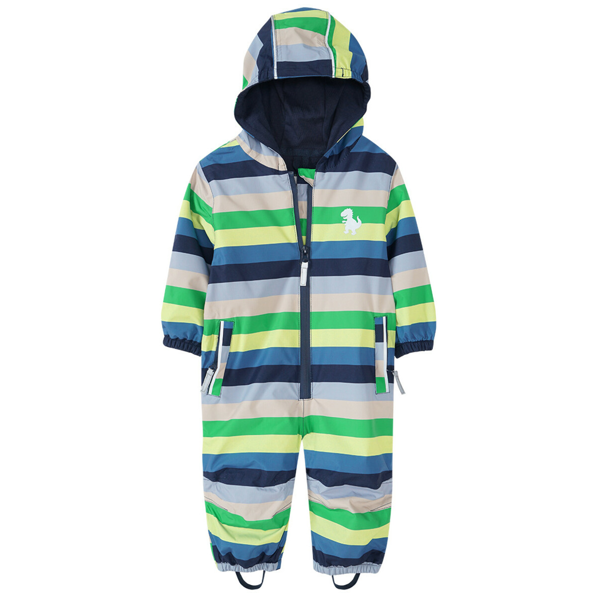 Bild 1 von Baby Regenoverall mit Streifen GRÜN / BLAU