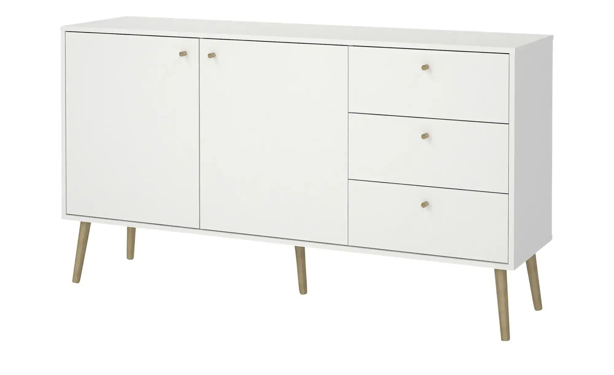 Bild 1 von Sideboard  Borbon ¦ weiß ¦ Maße (cm): B: 147,2 H: 81,7 T: 39,1 Kommoden & Sideboards > Kommoden - Sconto