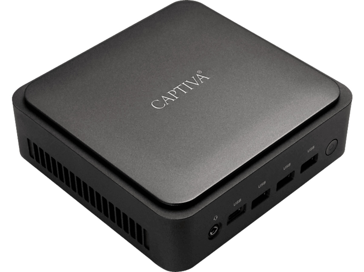Bild 1 von CAPTIVA Power Starter I77-798, Mini PC mit Intel® Core™ i7 i7-1260P Prozessor, 64 GB RAM, 2 TB SSD, Intel®, Iris® Xe, Windows 11 Home (64 Bit), Schwarz
