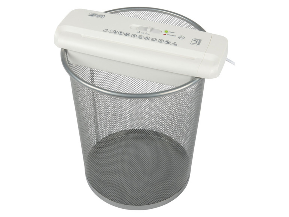 Bild 4 von UNITED OFFICE® Aktenvernichter-Papierkorbaufsatz, 6 Blatt A4, mit ausziehbarem Teleskoparm