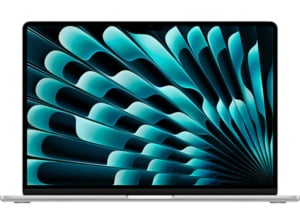 APPLE MacBook Air (2024), MRYQ3D/A, Notebook, mit 15,3 Zoll Display, M3 Prozessor, 8 GB RAM, 512 SSD, Silber, macOS, Silber