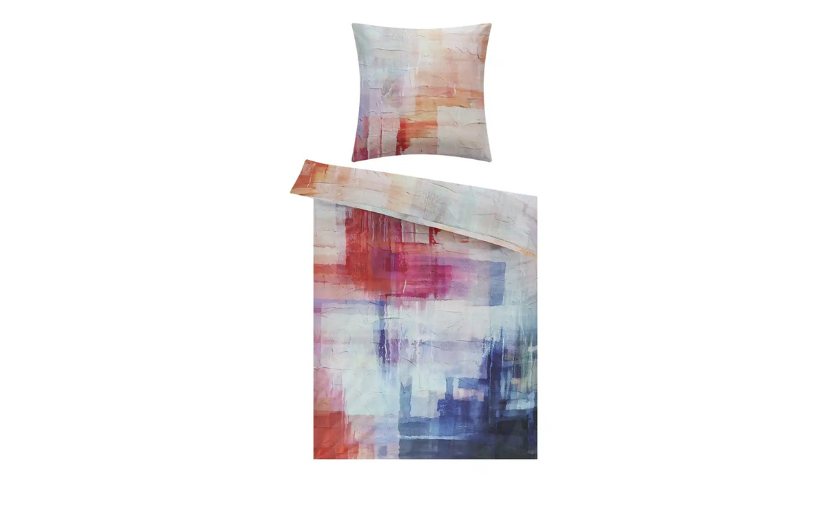 Bild 1 von indigo Mako-Satin Bettwäsche ¦ mehrfarbig ¦ Maße (cm): B: 135 Heimtextilien > Bettwaren > Bettwäsche - Sconto