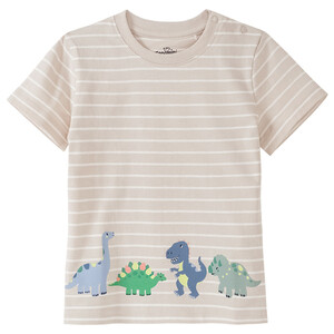 Baby T-Shirt mit Dino-Motiven BEIGE