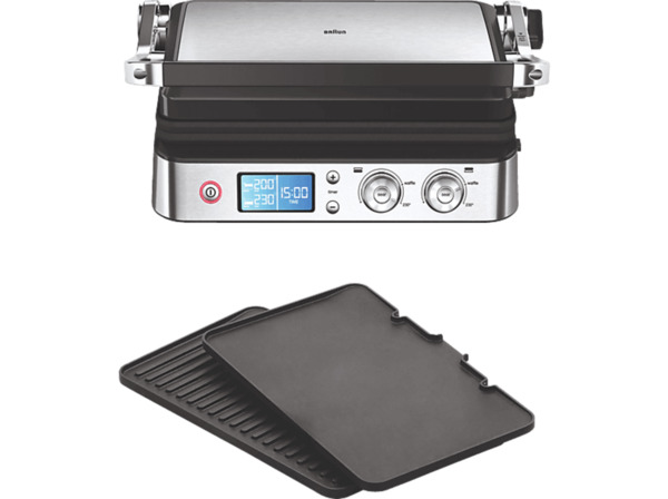 Bild 1 von BRAUN Multigrill 9 CG 9040 Kontaktgrill, Premium Schwarz/Edelstahl