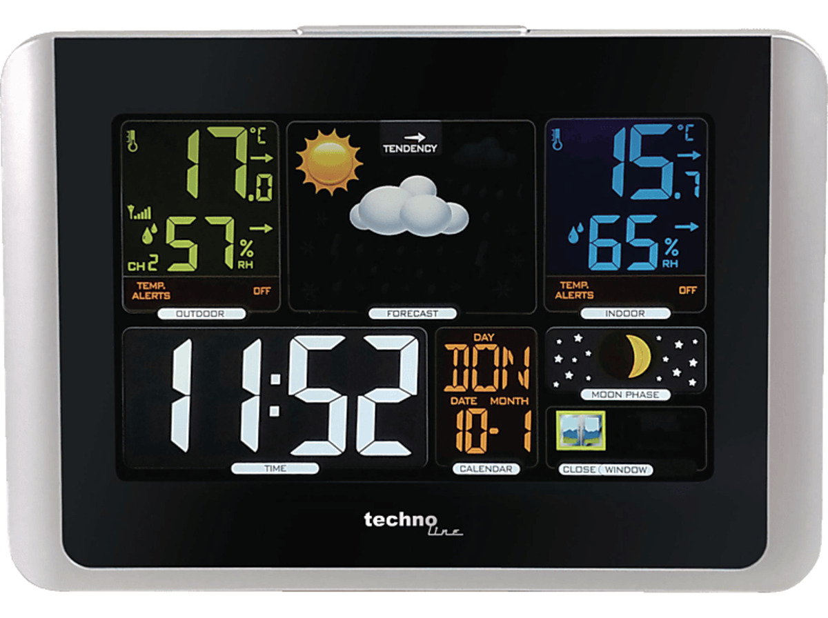 Bild 1 von TECHNOLINE WS 6442 Wetterstation, Silber/Schwarz