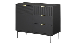 Kommode  Nazon ¦ schwarz ¦ Maße (cm): B: 100 H: 80 T: 40 Kommoden & Sideboards > Kommoden - Sconto