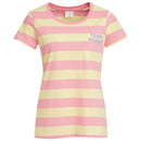 Bild 1 von Damen T-Shirt mit gummiertem Print ROSA / HELLGELB