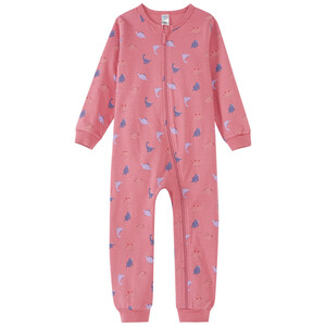 Baby Schlafanzug mit Allover-Print DUNKELROSA